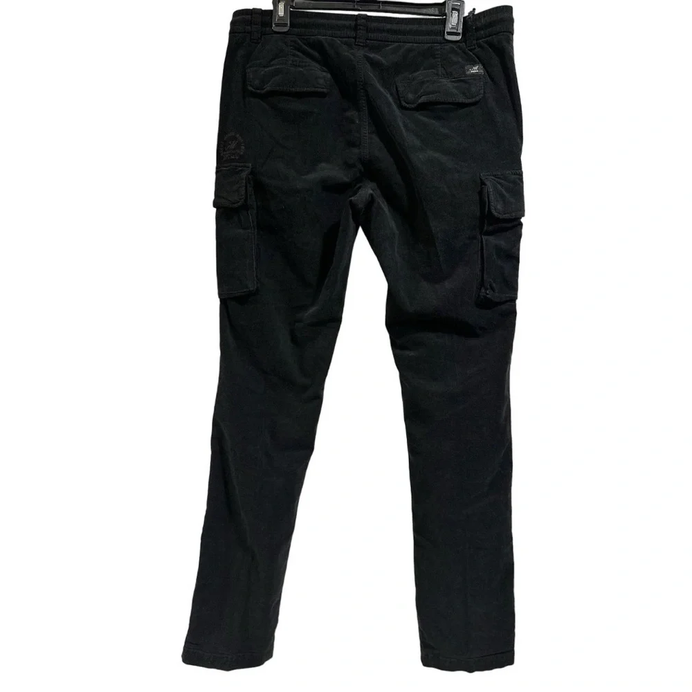 Mason's Forte Dei Marmi Men’s Black Corduroy Chile Jogger Cargo Pants Size52 NWT